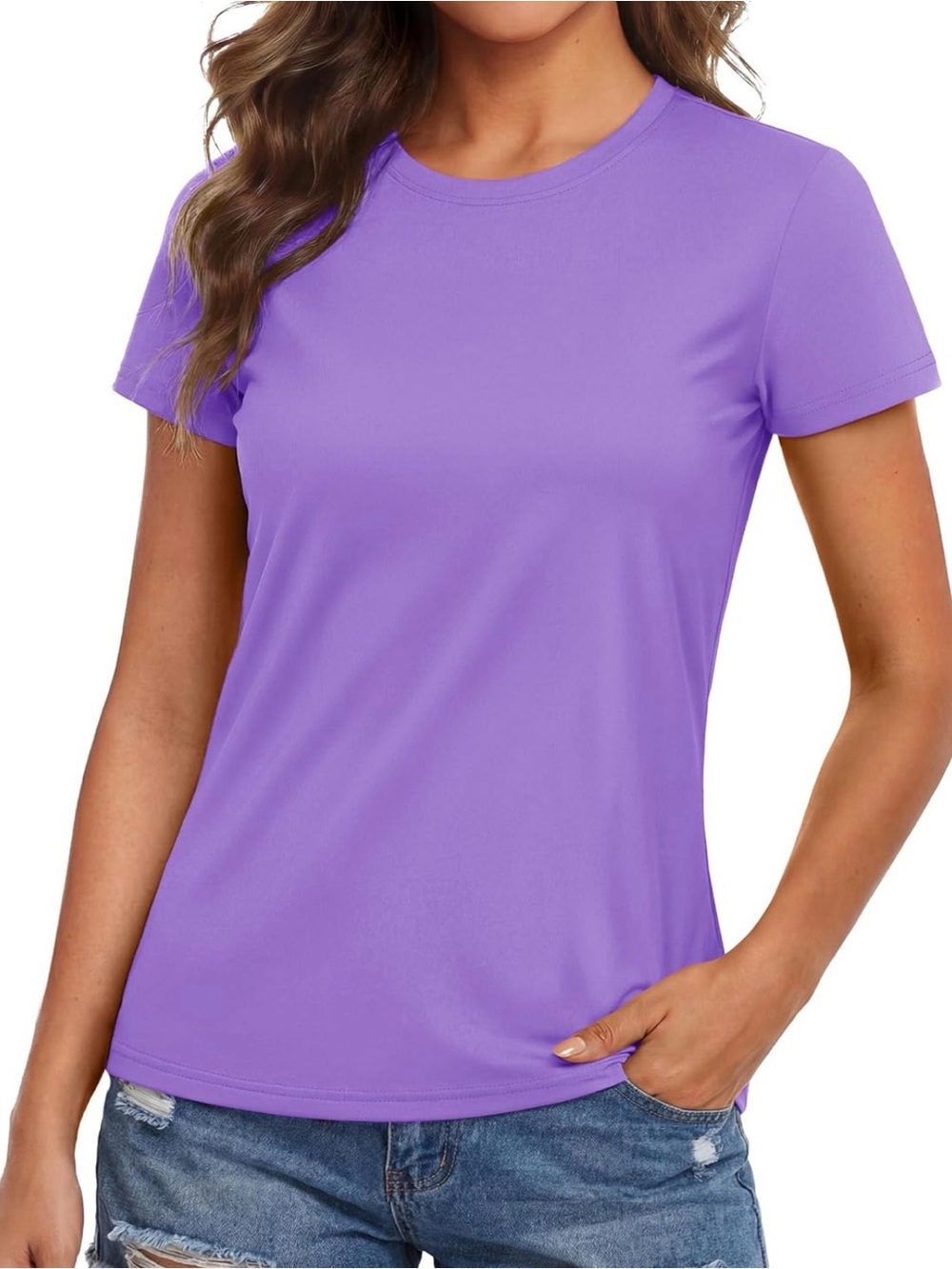 Women's Short Sleeve Tee - Purple